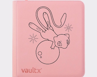 Pokemon Mew TCG Binder – Personalised Design! Pokemon Vault X Zip Binders. 4, 9, or 12 Pockets