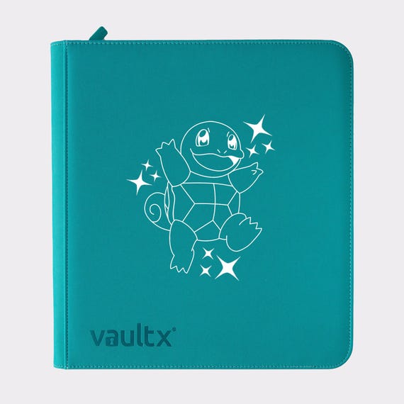 Pokemon Squirtle TCG Binder  Personalised Design! Pokemon Vault X Zip  Binders. 4, 9, or 12 Pockets