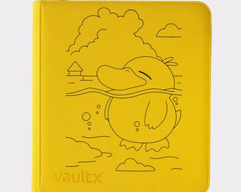 Pokemon Psyduck TCG Binder – Personalised Design! Pokemon Vault X Zip Binders. 4, 9, or 12 Pockets