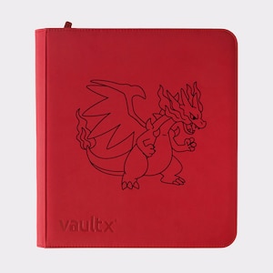 Pokemon Mega Charizard TCG Binder – Personalised Design! Pokemon Vault X Zip Binders. 4, 9, or 12 Pockets