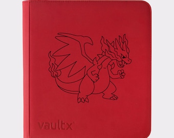 Pokemon Mega Charizard TCG Binder – Personalised Design! Pokemon Vault X Zip Binders. 4, 9, or 12 Pockets