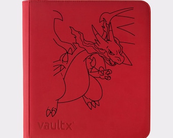 Pokemon Mega Charizard TCG Binder – Personalised Design! Pokemon Vault X Zip Binders. 4, 9, or 12 Pockets