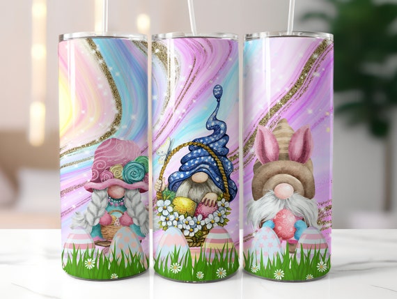 Easter Gnome Spring 20 Oz Tumbler With Straw 