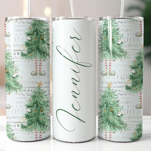 Personalized Christmas Tumbler, Holiday Gift, Funny Christmas 20oz Tumber