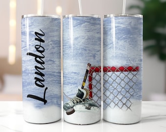 Custom Hockey 20oz Tumbler, Sports Mug, Hockey Coach, Personalized Gift