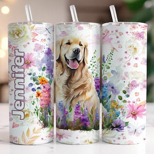 Golden Retriever Personalized 20oz Tumbler for Dog Lovers
