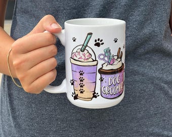 Dog Groomer Coffee Mug 15oz, Dog Groomer Gift, Dog Mom Mug
