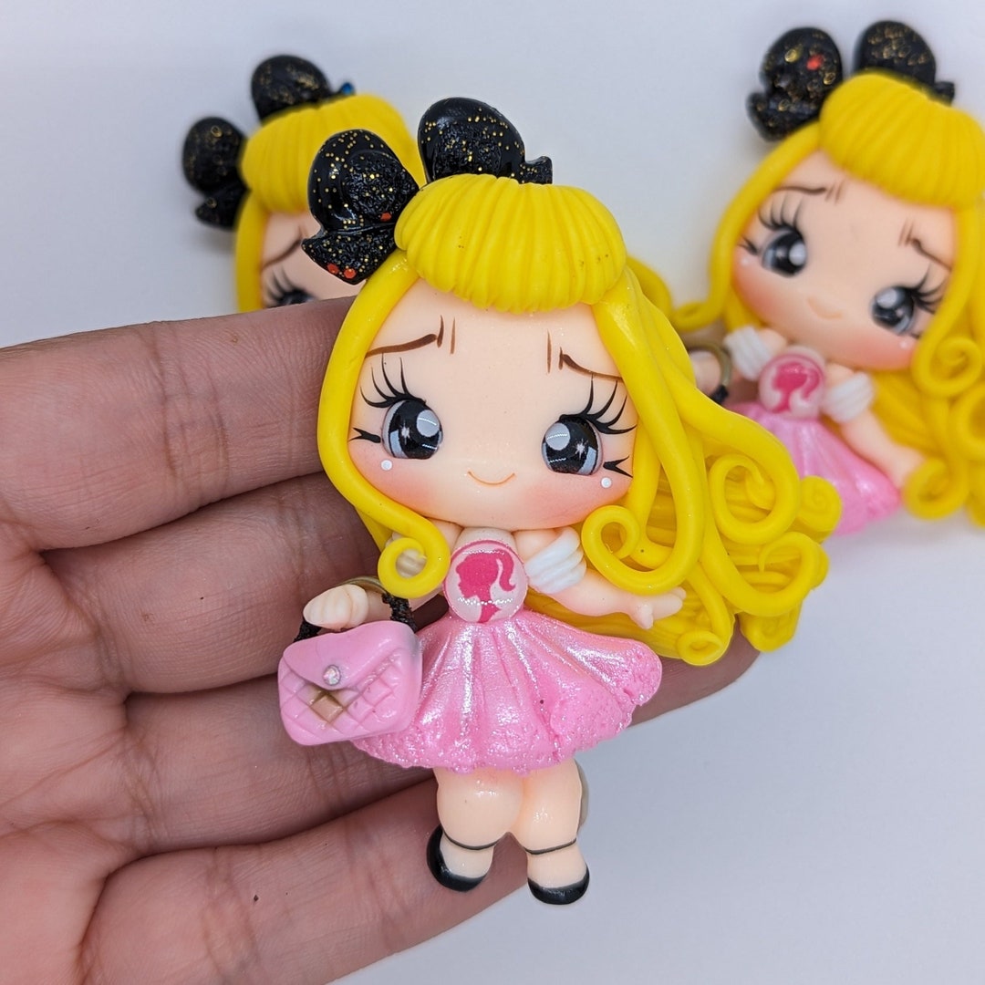 Barbie Polymer Clay Doll for Bows Headbands Bows Etsy
