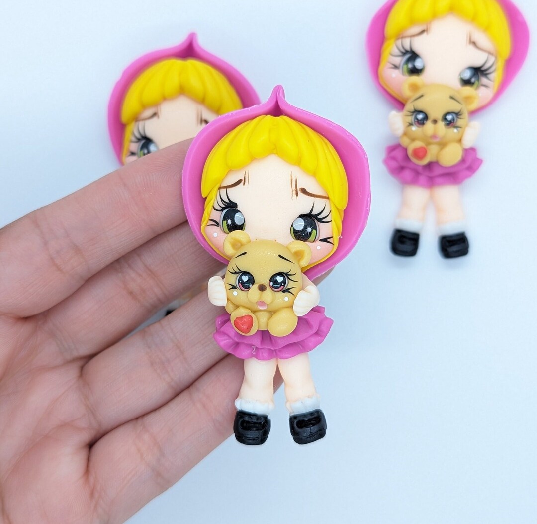 Masha and the Beard Polymer Clay Doll for Bows Headbands Etsy