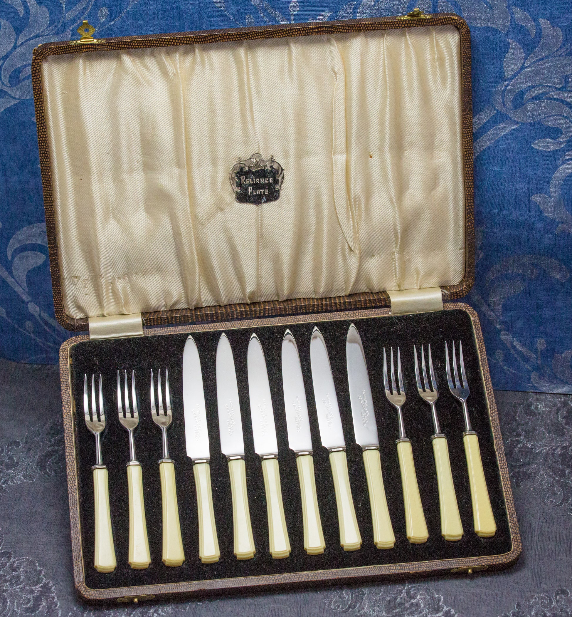 Vintage Art Deco Afternoon Tea Cutlery Utensil Set in Original Etsy UK