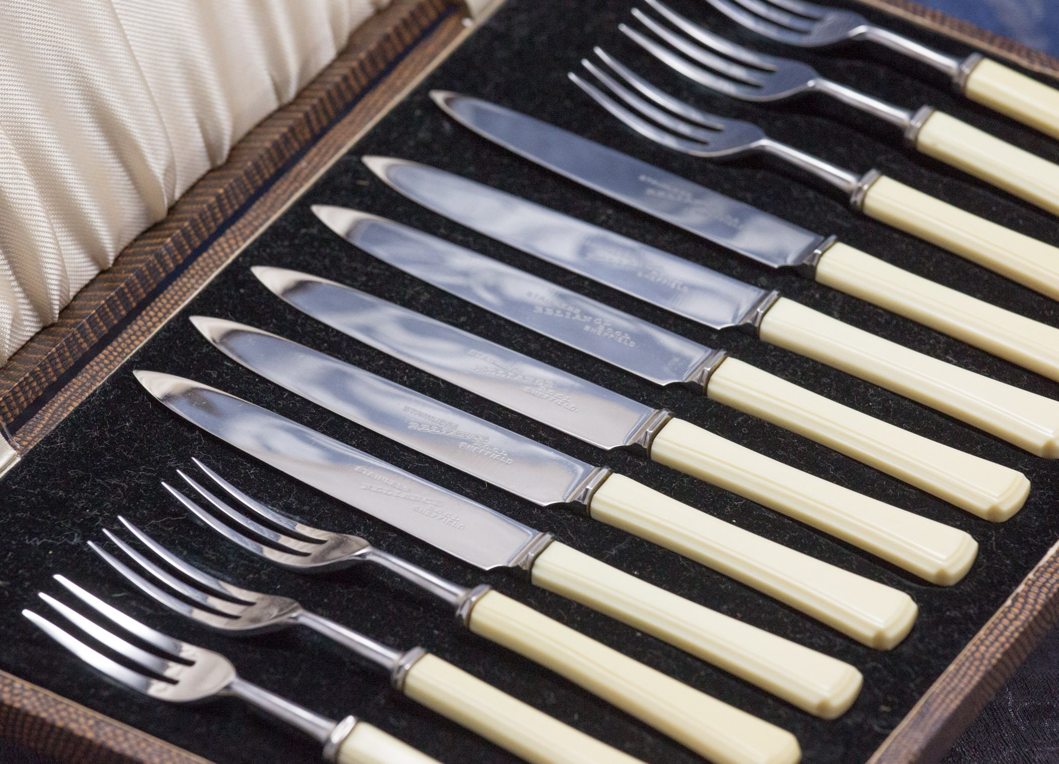 Vintage Art Deco Afternoon Tea Cutlery Utensil Set in Original Etsy UK