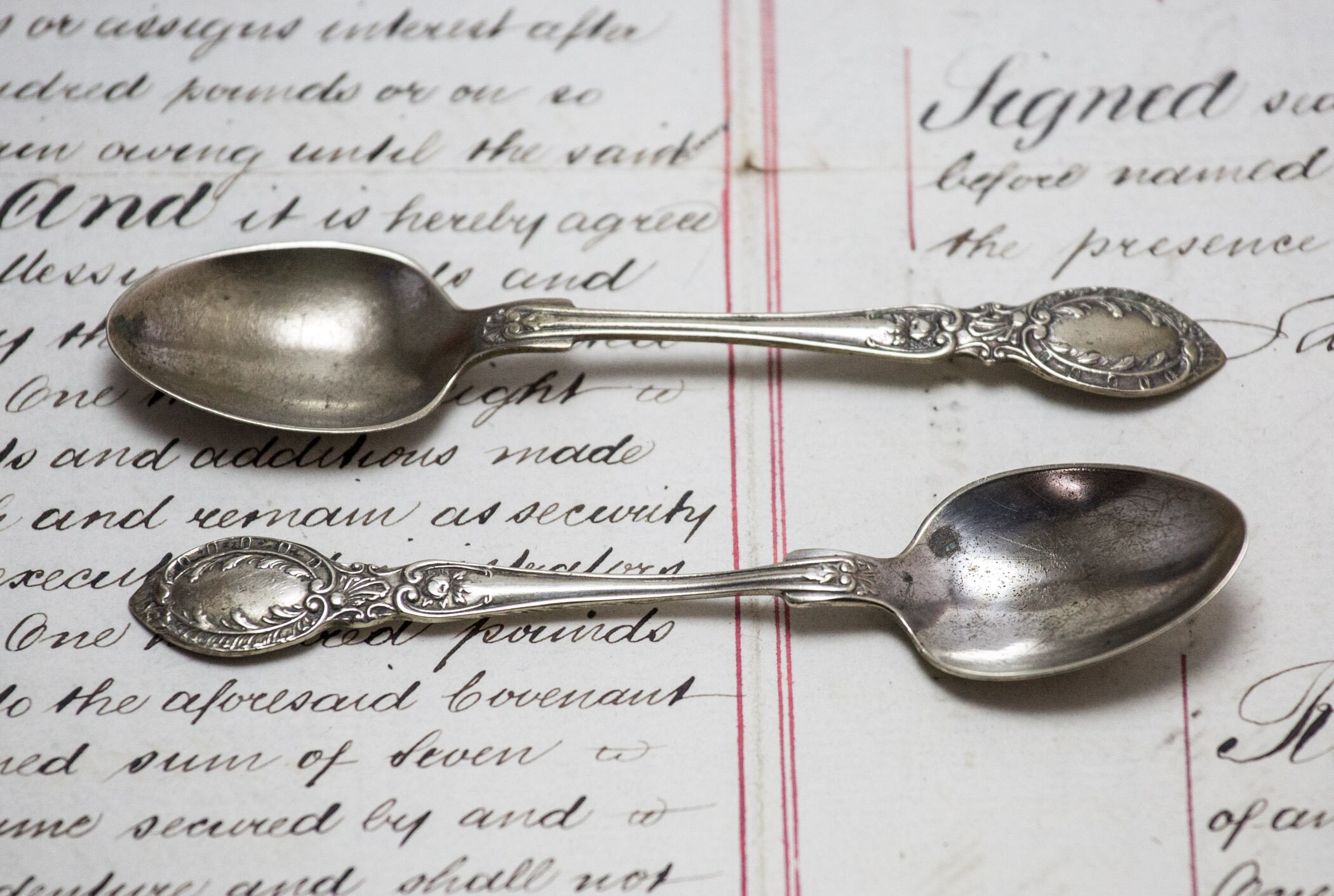 Vintage Teaspoons Lovely Pair of Mid Century EPNS Etsy UK