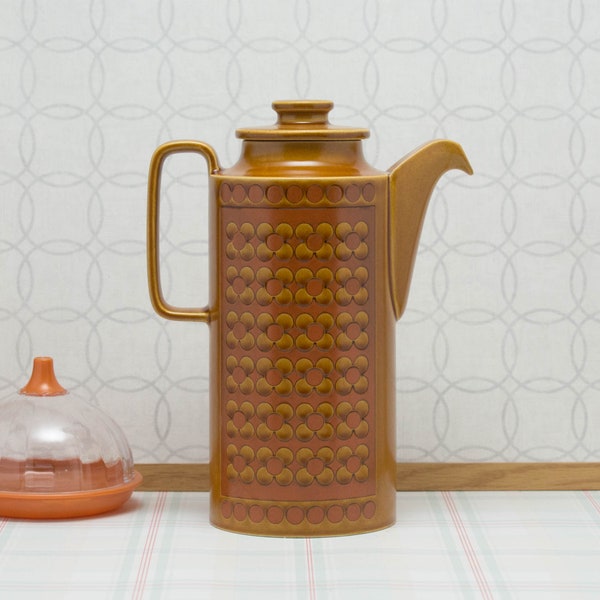 Hornsea Pottery Coffee pot, Saffron design, circa 1974.