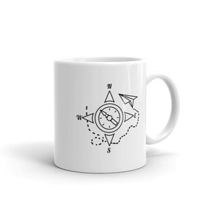 HebeMedia Fliegende Kompass Tasse