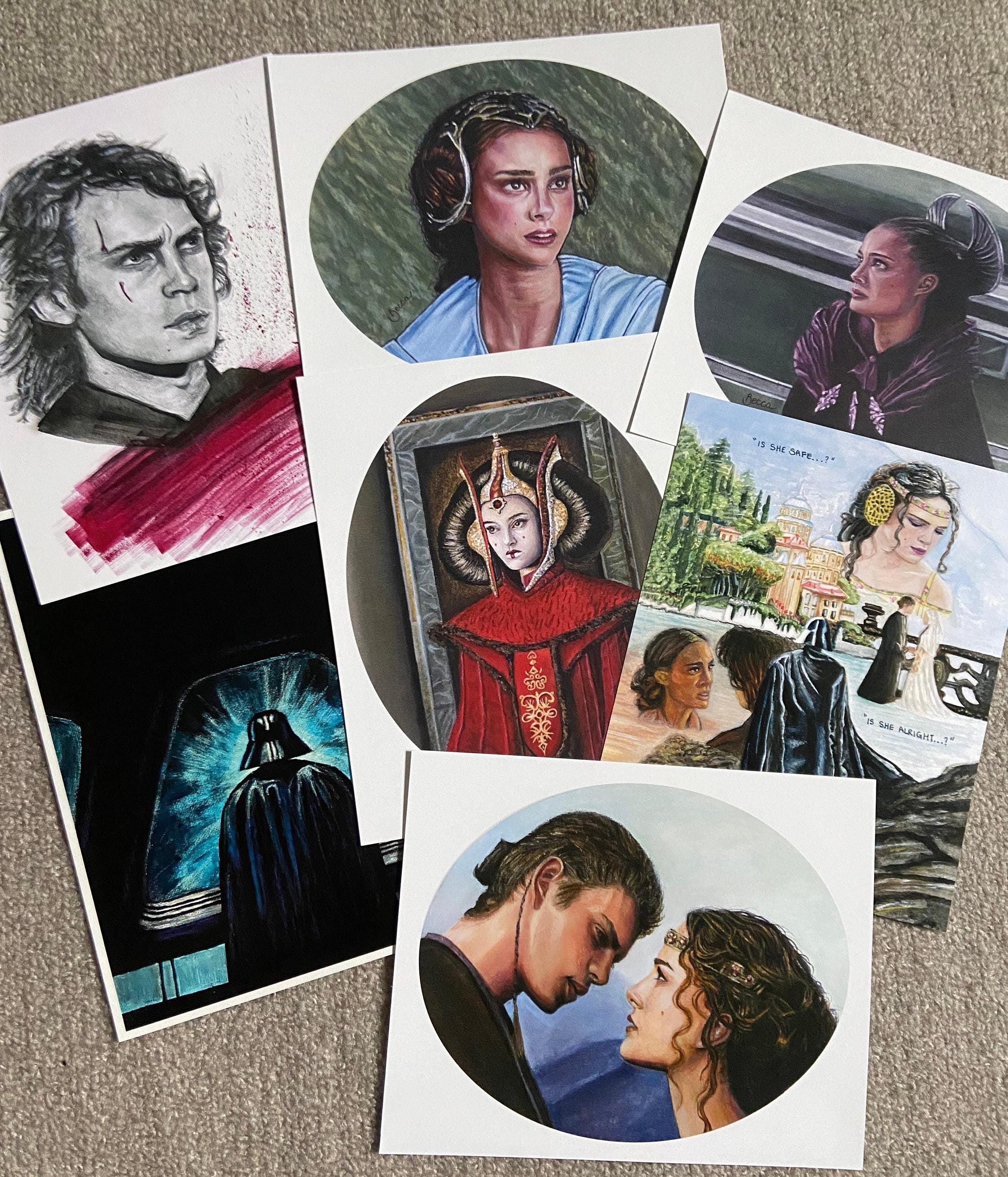 Anakin and Padme Art Prints!! // 8 x 10" // FanArt // Star Wars // Prequels