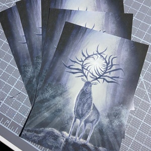Morozova&#39;s Stag Art Print // Shadow and Bone // Fan Art