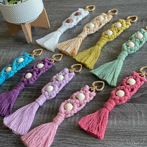 Macrame Keychain | Boho Keychain | Macrame Accessories | Gifts for Everyone | Handmade Macrame Keychain