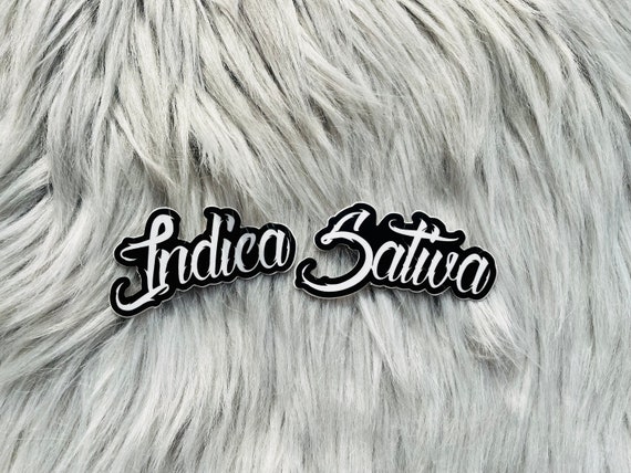 Indica and Sativa Sticker Set Weed Stickers Kush Sticker | Etsy