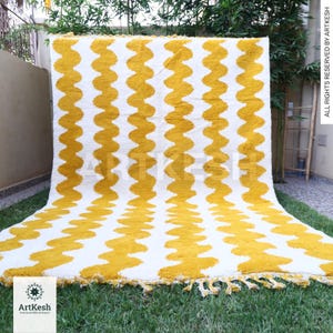 Contemporary Moroccan rug - Handmade Berber rug - Custom area rug - wool rug - Beni ourain rug - Living room rug - Moroccan rug shag
