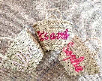 Straw bags Wedding guest gift Easter Basket Basket BACHELORETTE PARTY Bag Bridesmaid Gift Monogram basket Monogrammed bag