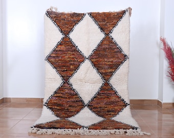 Handmade Moroccan Wool Rug: Berber Kilim, Custom Size
