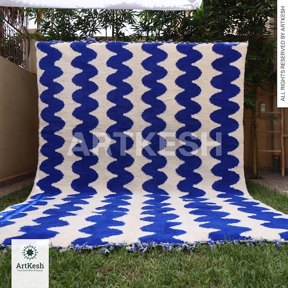 made in モロッコのハンドメイドラグ surf7251 Made inモロッコの