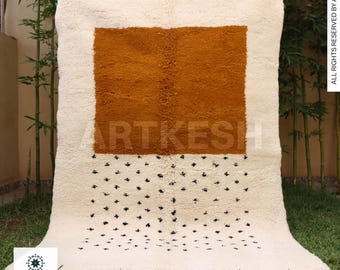 Custom Handwoven Wool Berber Rug: Abstract Moroccan Kilim