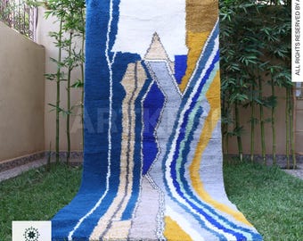 Handwoven Moroccan Wool Rug: Custom Berber Kilim Rug