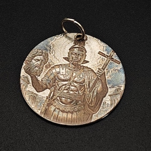 St Maurice medal 30mm, Médaille de Saint-Maurice, Stainless Steel 30mm Personalized Saint Maurice Medal/Necklace, Medaglia Di San Maurizio
