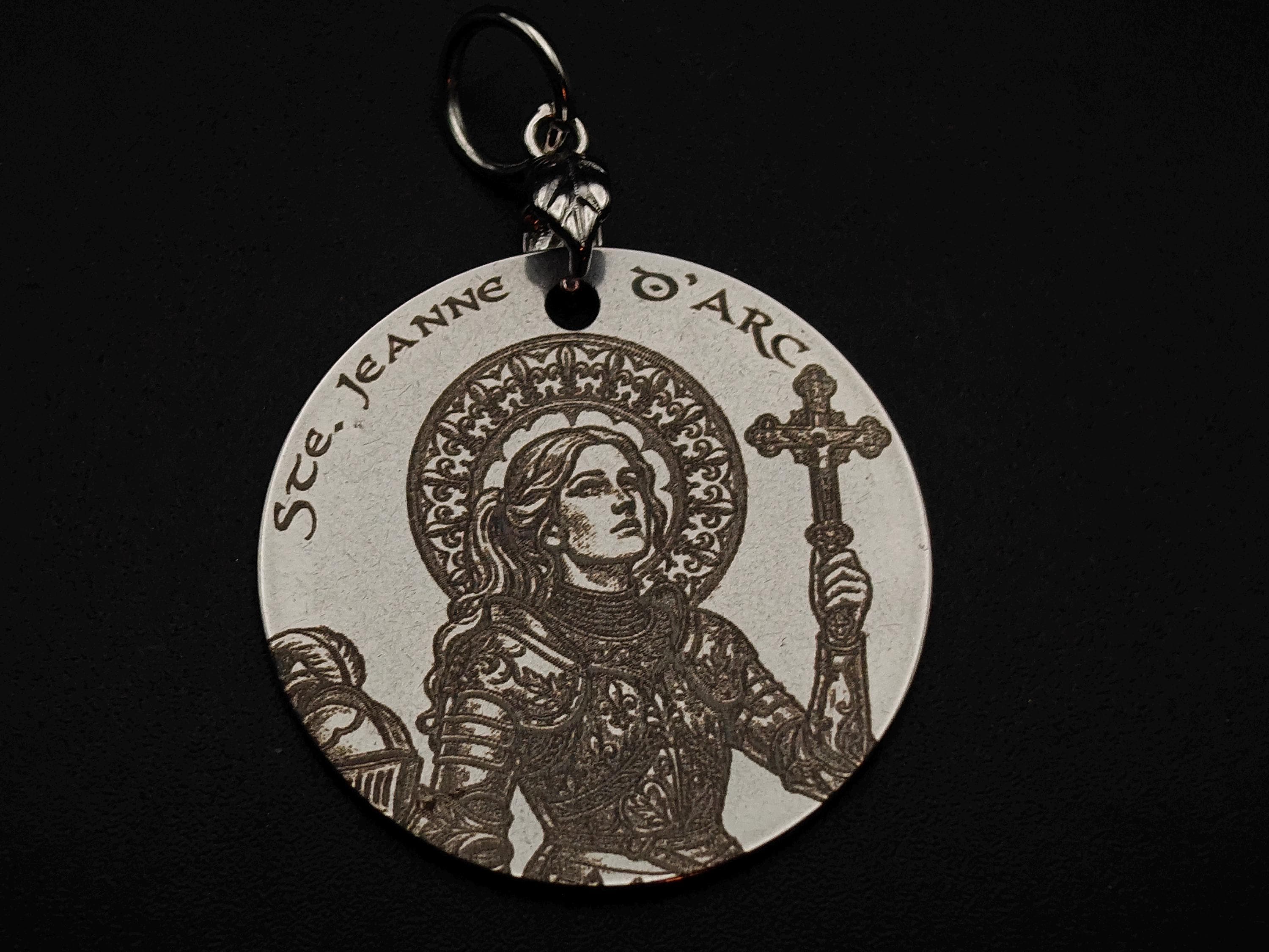 Personalized St Joan of Arc Medal: Stainless Steel Pendant Necklace - Etsy