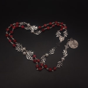 Sacred Heart Chaplet Antique Medal