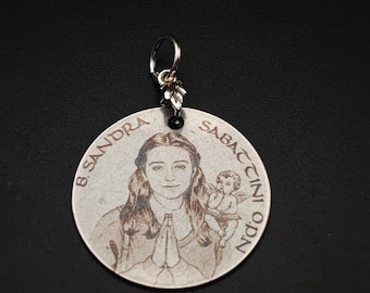 Sandra-Sabattini-Medaille: Edelstahl-Anhänger-Halskette mit individueller Gravur