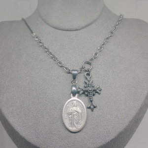 Saint Medal - St. Louis Necklace, Crusader, Medieval.