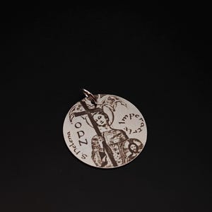St helene medal, Médaille de Ste hélène, Stainless Steel Personalized St Helena Pendant or Necklace