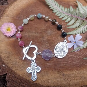 Rosary on sale bracelet etsy