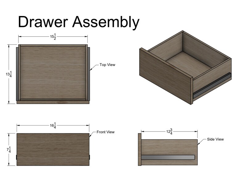 Modern Floating Bedside Table Woodworking Plans Etsy