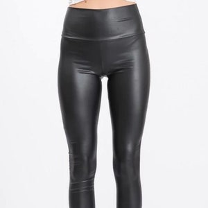 PLUS Spandex Faux Leather Leggings