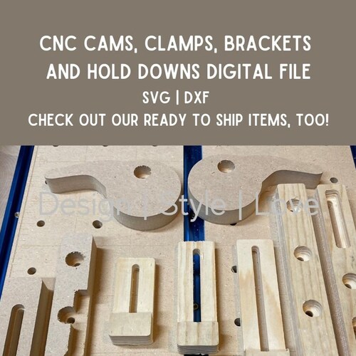 CNC Hold Down Clamps and Cams Straight and Corner Brackets Etsy
