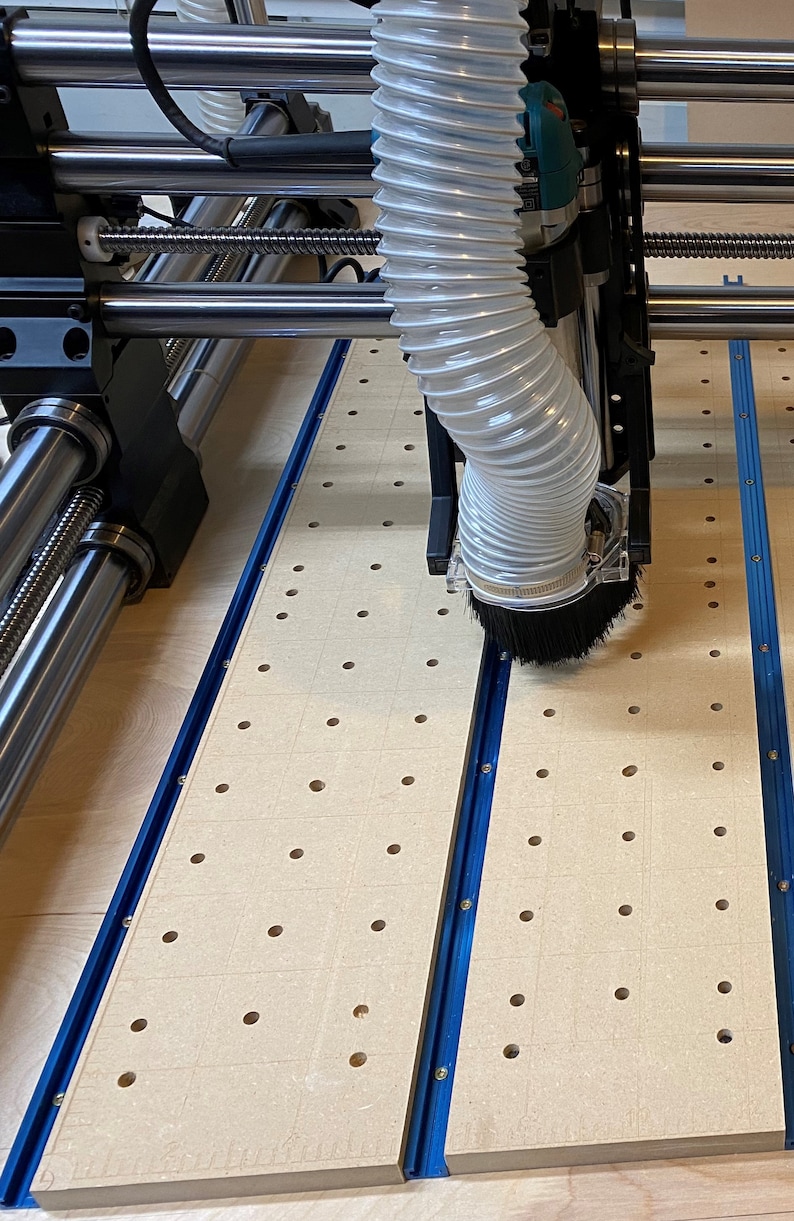 CNC Spoilboards / Wasteboard, Cams, and Clamps Digital SVG DXF Many Options image 4