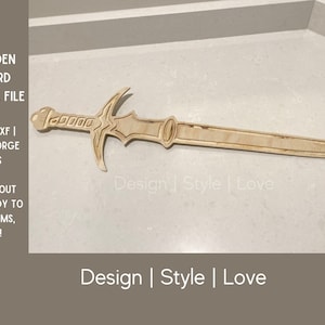 Sword | DXF SVG | Viking Sword, Wood Sword, Play Sword, Wooden Toy Sword | DIGITAL