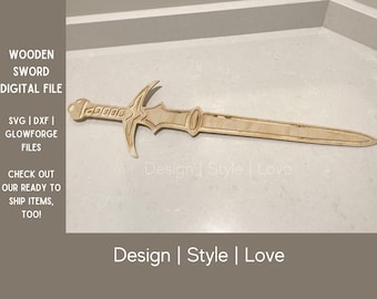 Espada / DXF SVG / Espada vikinga, espada de madera, espada de juguete, espada de juguete de madera / DIGITAL