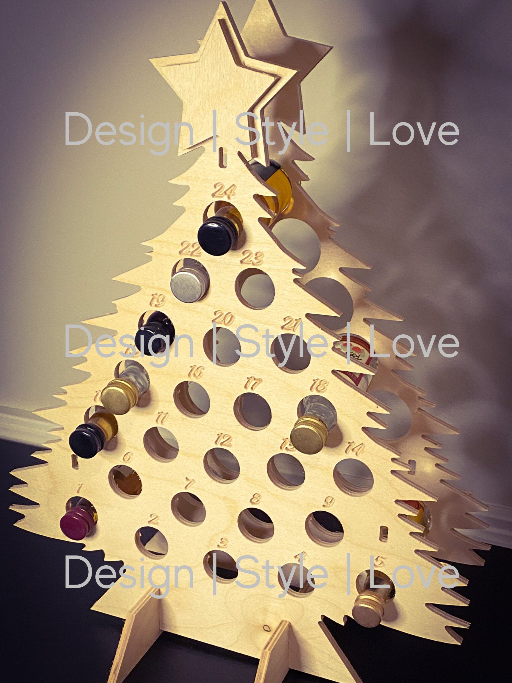 Boozy Tree Personalized Adult Advent Calendar Mini Liquor - Etsy