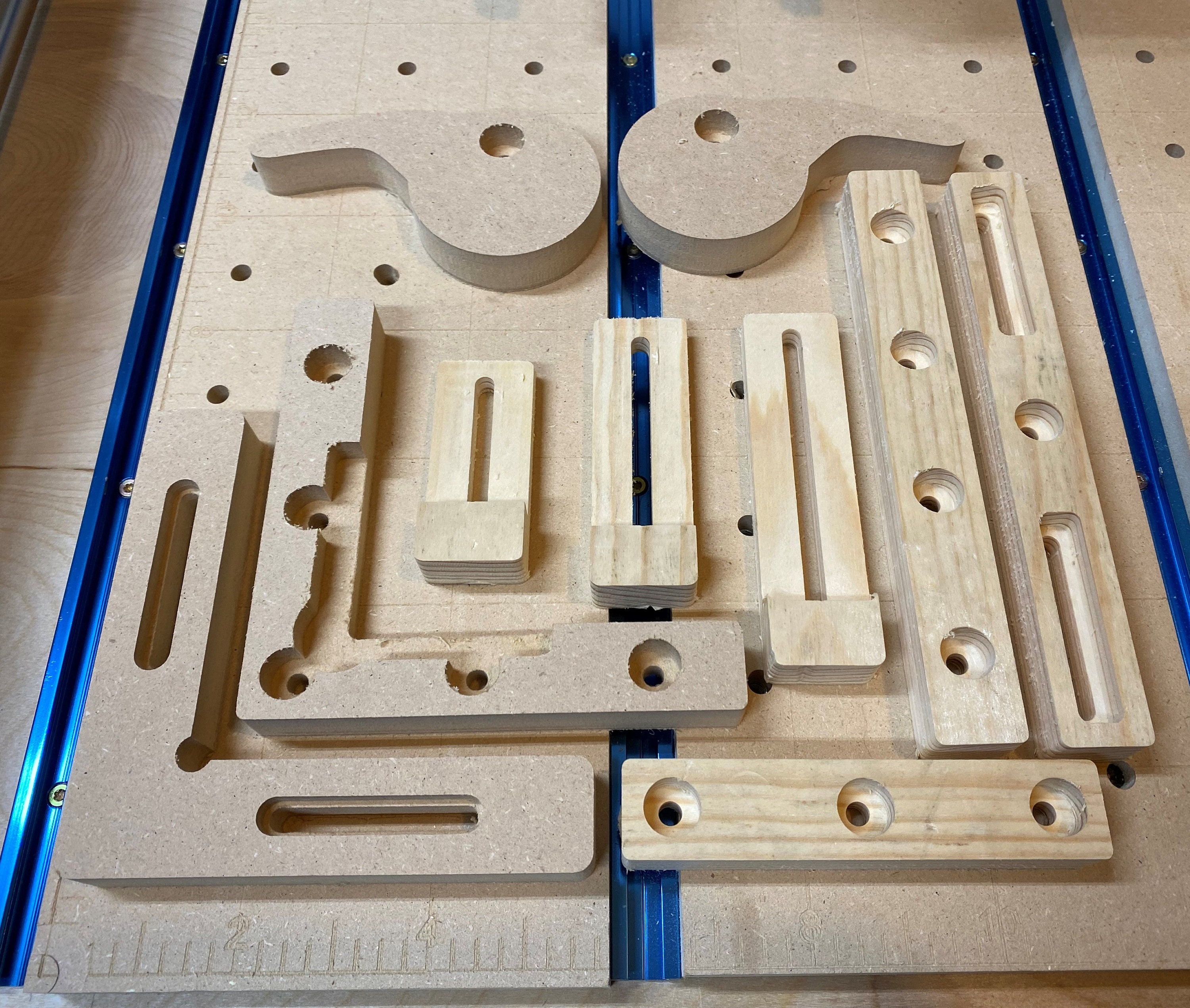 CNC Hold Down Clamps and Cams, Straight and Corner Brackets for