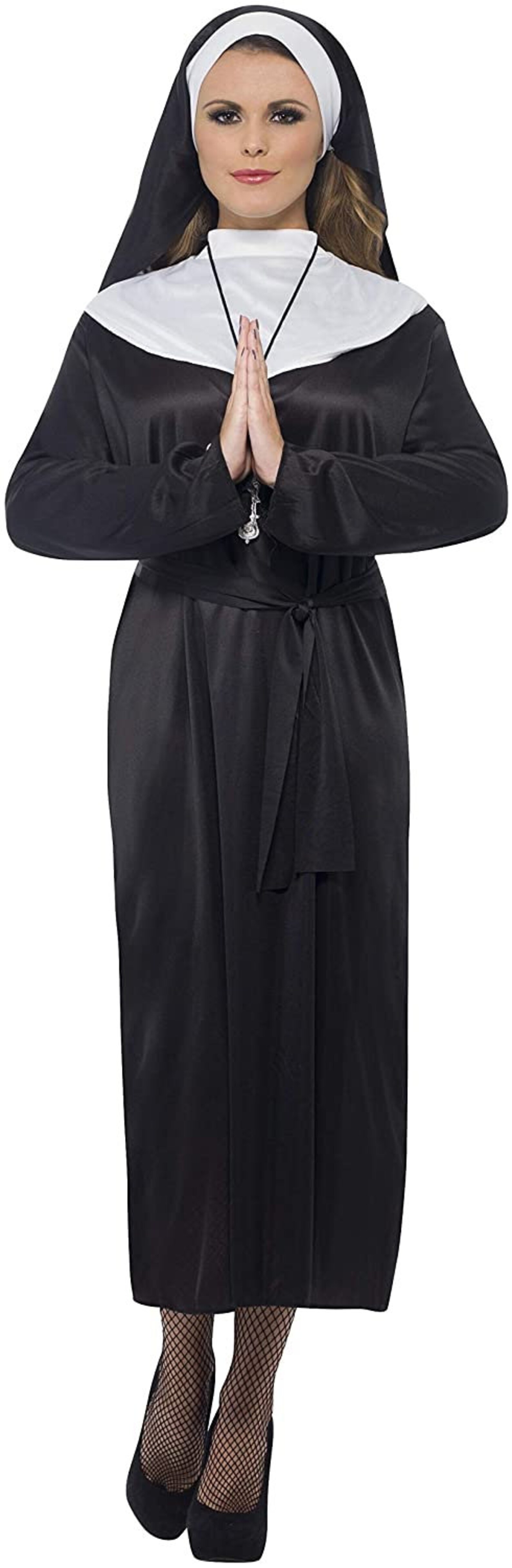 Costume Dress Women's Nun Costume Dress With Belt and Etsy UK