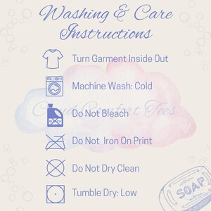 Washing & Care Instructions