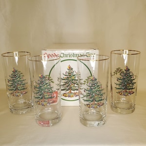 Spode Christmas Tree Highball Glasses