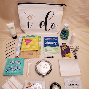 Wedding Day Emergency Kit - Beauty Bag - I Do