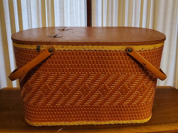 ピクニック バスケット  レドモン Redmon Picnic Basket Redmon ピクニックバスケット 1960年代 レッド