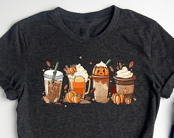 Fall Pumpkin Coffee Shirt / Pumpkin Shirt / Pumpkin Spice Shirt / Coffee Lover Shirt / Thanksgiving Shirt / Halloween Gifts