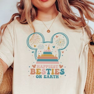 Happiest Besties on Earth T-shirt / Disney Besties Shirt / Magic Kingdom Shirt / Disney Sisters Shirt / Best Friends Shirt / Mickey Shirt